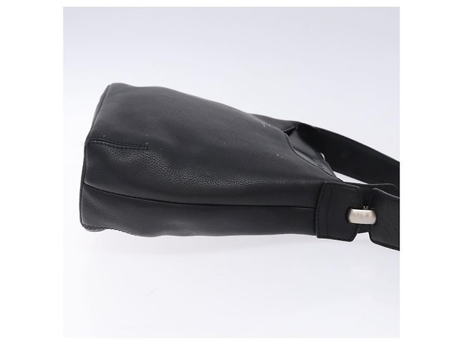 Borsa a Spalla LOEWE in Pelle Nera Argento Auth gh471 Nero - vista 3