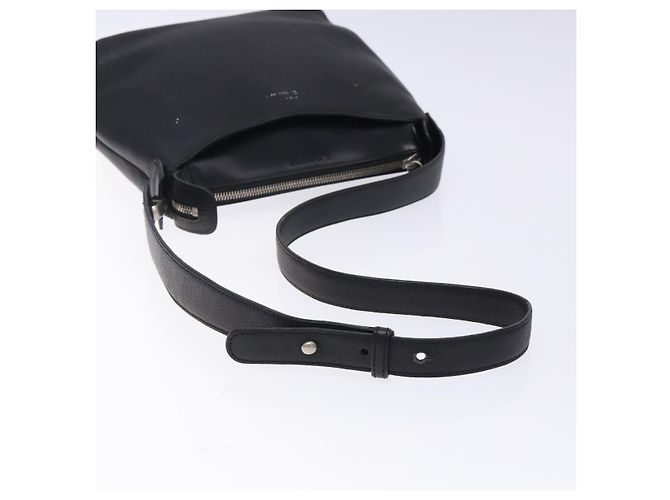 Borsa a Spalla LOEWE in Pelle Nera Argento Auth gh471 Nero - vista 7