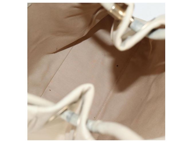 CHANEL Borsa Tote in Pelle di Pecora Beige Oro CC Auth 118935V D'oro - vista 10