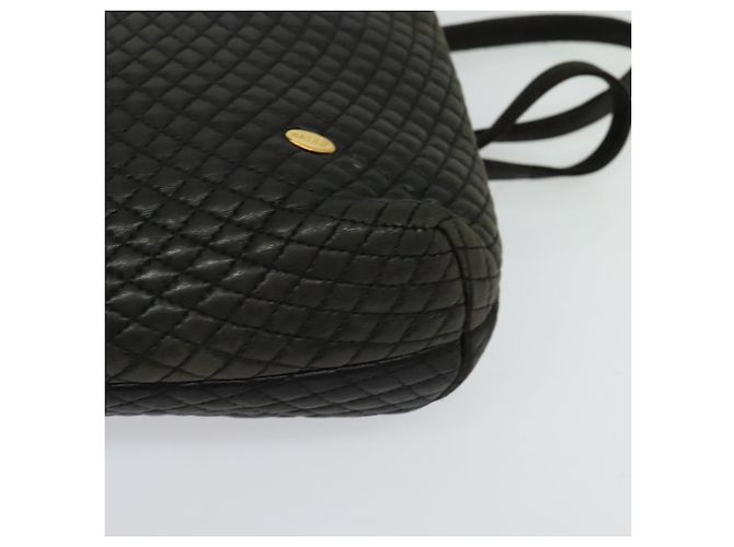 BALLY Borsa a Spalla con Catena Pelle Nera Oro Auth 131560 Nero D'oro - vista 14