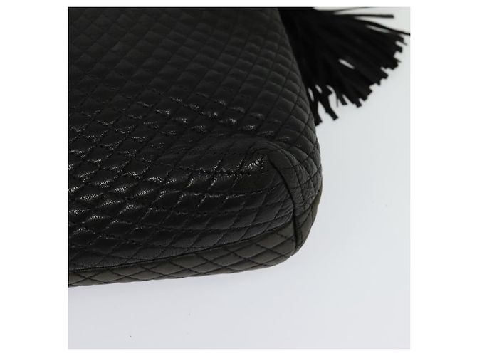 BALLY Borsa a Spalla con Catena Pelle Nera Oro Auth 131560 Nero D'oro - vista 16