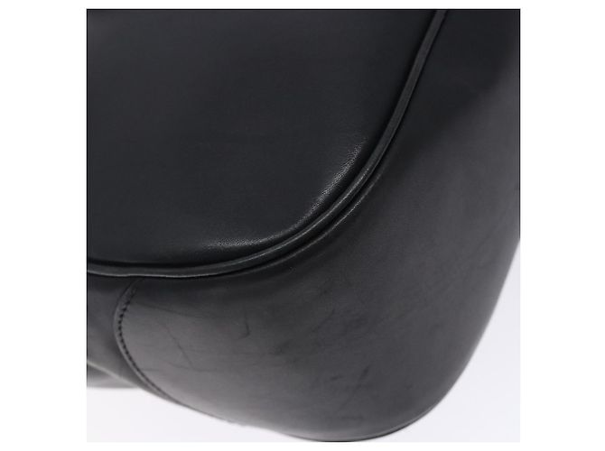 Borsa a Spalla Gancini in Pelle Nera e Argento di Salvatore Ferragamo Auth gh280 Nero - vista 15