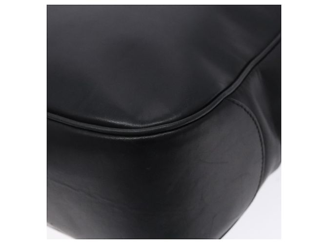 Borsa a Spalla Gancini in Pelle Nera e Argento di Salvatore Ferragamo Auth gh280 Nero - vista 16