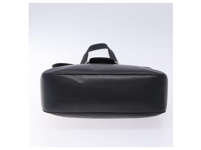 Borsa a Spalla Gancini in Pelle Nera e Argento di Salvatore Ferragamo Auth gh280 Nero - vista 5