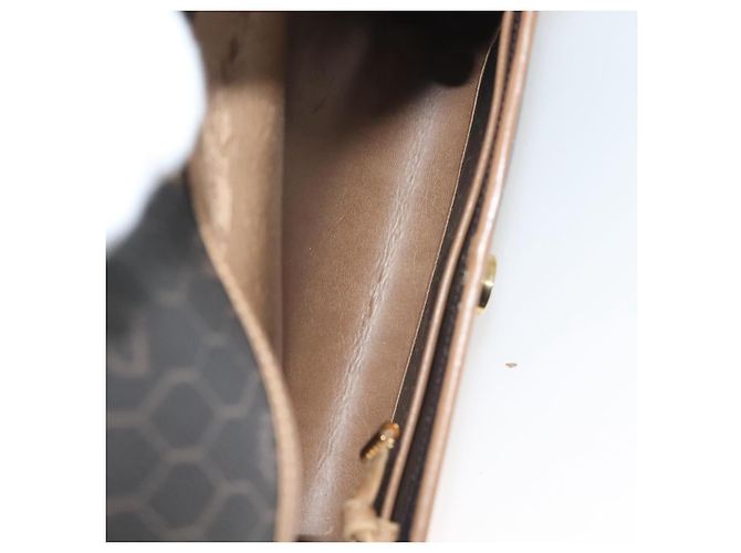 Bolso de hombro de lona de panal PVC negro y dorado Christian Dior Auth ep9643 - vista 11