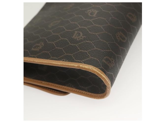 Bolso de hombro de lona de panal PVC negro y dorado Christian Dior Auth ep9643 - vista 15