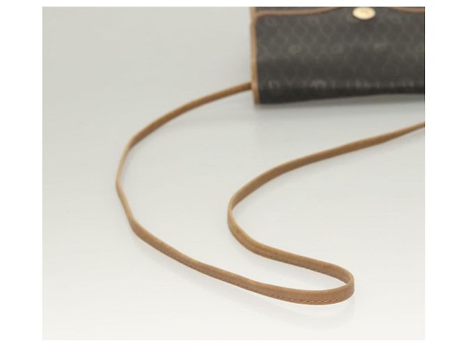 Bolso de hombro de lona de panal PVC negro y dorado Christian Dior Auth ep9643 - vista 7