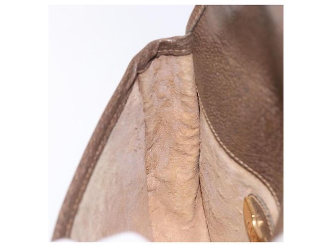 Borsa a Spalla GUCCI GG Plus Supreme PVC Beige Oro Auth th6187 D'oro - vista 19