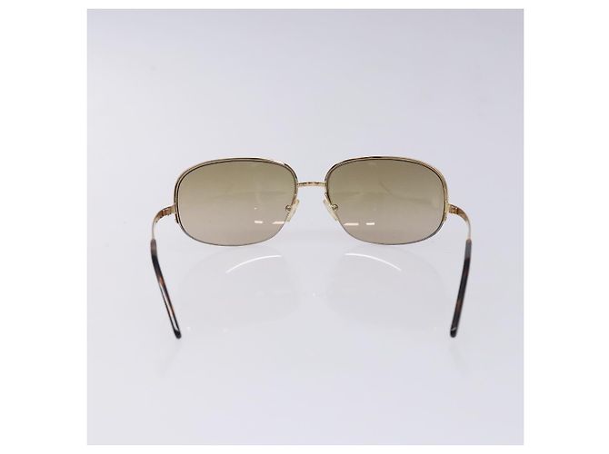 Occhiali da sole PRADA Metallo Oro CC Auth yk18756 D'oro - vista 3