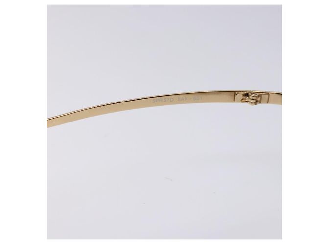Occhiali da sole PRADA Metallo Oro CC Auth yk18756 D'oro - vista 9