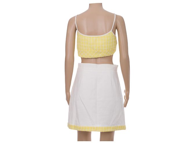 Ropa CHANEL en Tweed Amarillo - 102755 - vista 3