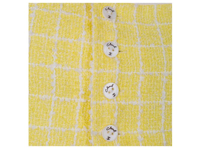 Ropa CHANEL en Tweed Amarillo - 102755 - vista 4