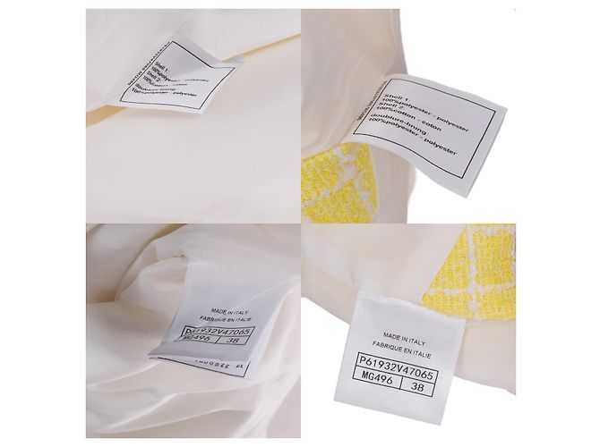 Ropa CHANEL en Tweed Amarillo - 102755 - vista 6