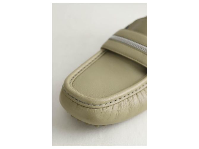 Burberry Mocassini in pelle beige - vista 5