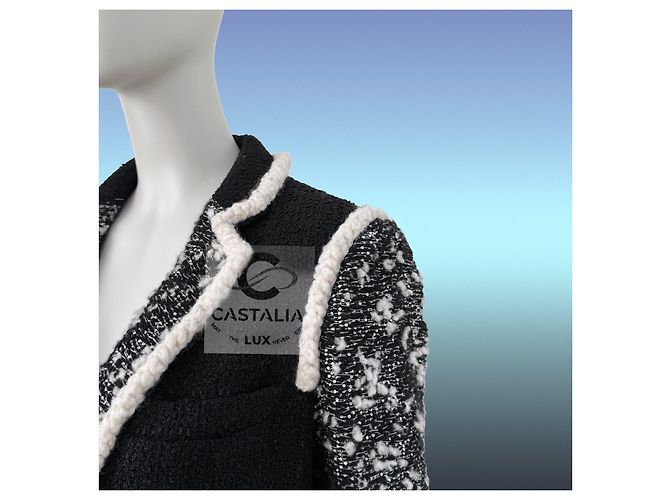 Chanel 13K$ Runway Black Jacket Sequin Embellishment 34 FR - view 11