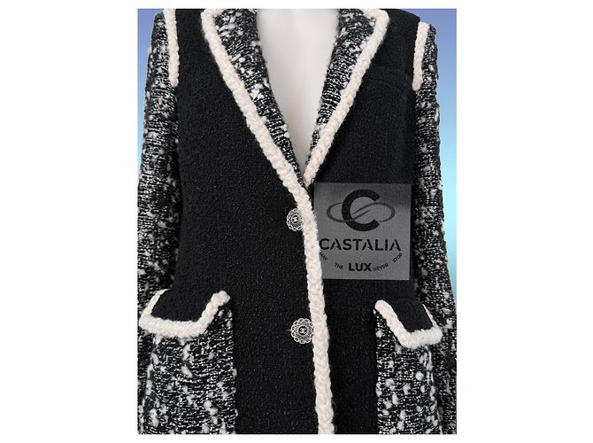 Chanel 13K$ Runway Black Jacket Sequin Embellishment 34 FR - view 12