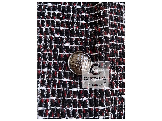 Chanel Schwarze Tweedjacke Georgia Jagger Style 36 FR - Ansicht 11
