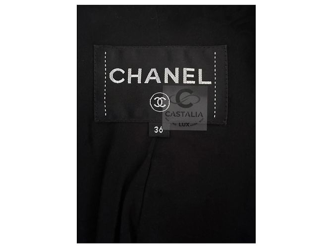 Chanel Schwarze Tweedjacke Georgia Jagger Style 36 FR - Ansicht 16