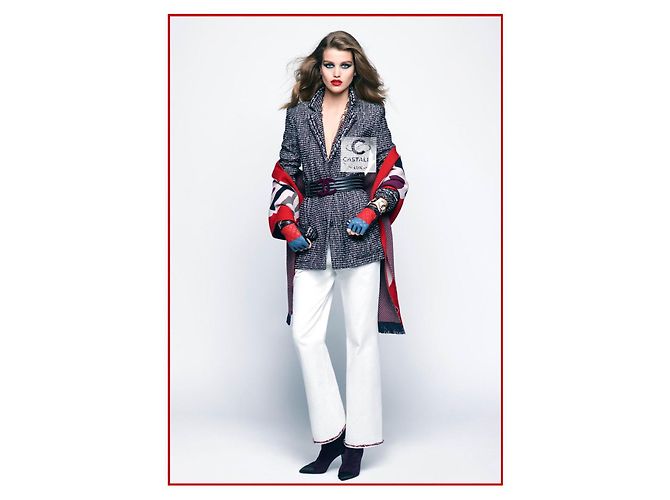 Chanel Schwarze Tweedjacke Georgia Jagger Style 36 FR - Ansicht 4