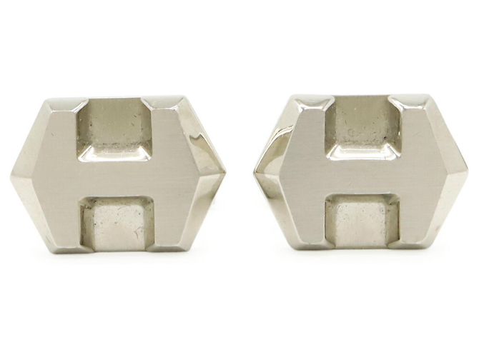 Hermès HERMES Super H Cufflinks Silvery - view 2