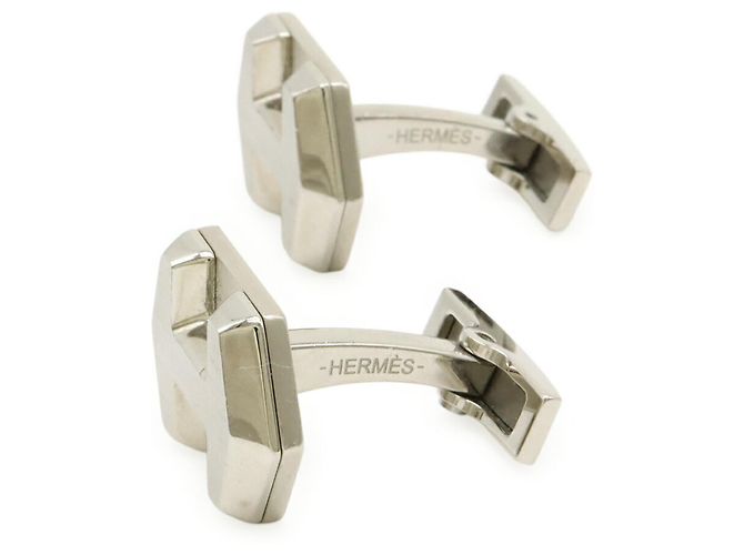 Hermès HERMES Super H Cufflinks Silvery - view 3