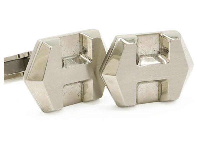 Hermès HERMES Super H Cufflinks Silvery - view 5