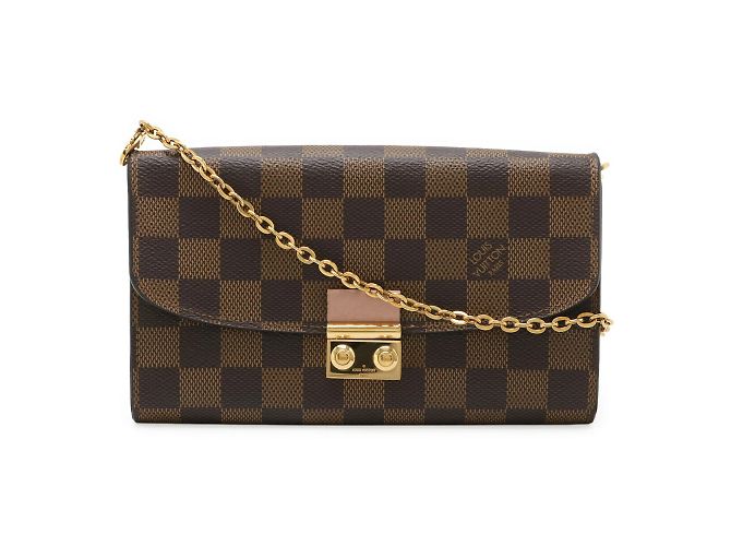 Borsa a spalla portafoglio Croisette in damier Louis Vuitton Rosa - vista 2