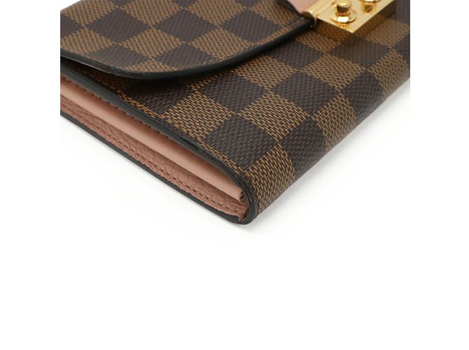 Borsa a spalla portafoglio Croisette in damier Louis Vuitton Rosa - vista 4