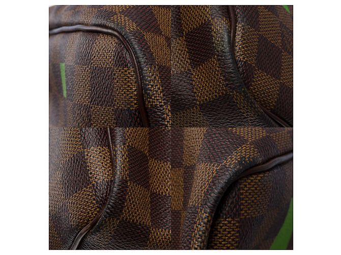 LOUIS VUITTON Keepall in Tela Marrone - 101190 - vista 11