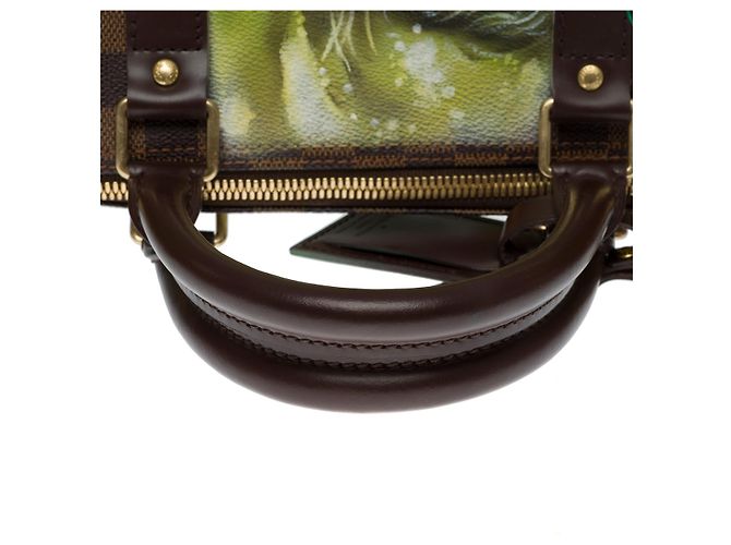 LOUIS VUITTON Keepall in Tela Marrone - 101190 - vista 9