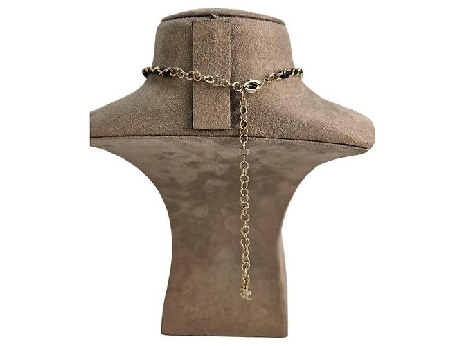 Collar Chanel Dorado - vista 5