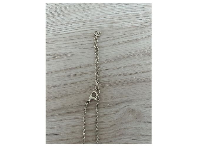 Collana choker Chanel CC in metallo dorato D'oro - vista 4