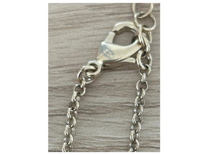 Collana choker Chanel CC in metallo dorato D'oro - vista 5