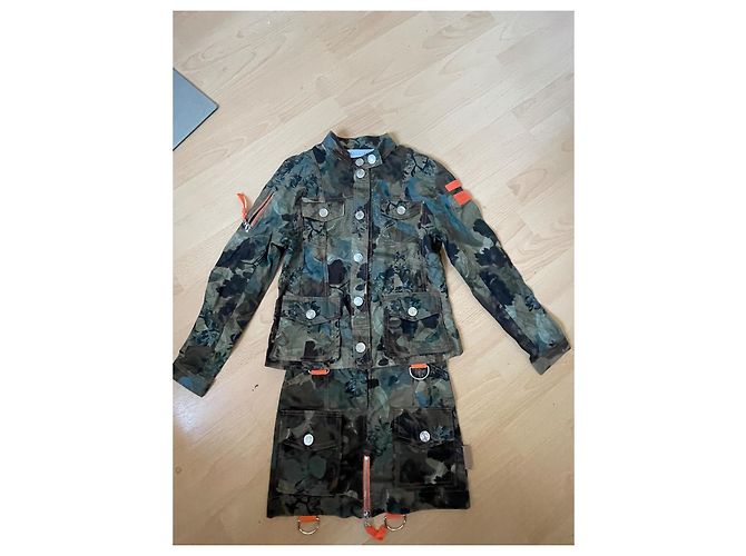 Ensemble militaire camouflage Dior en coton Multicolore - vue 2