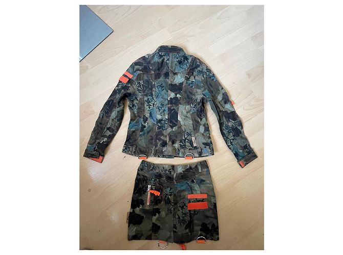 Ensemble militaire camouflage Dior en coton Multicolore - vue 6