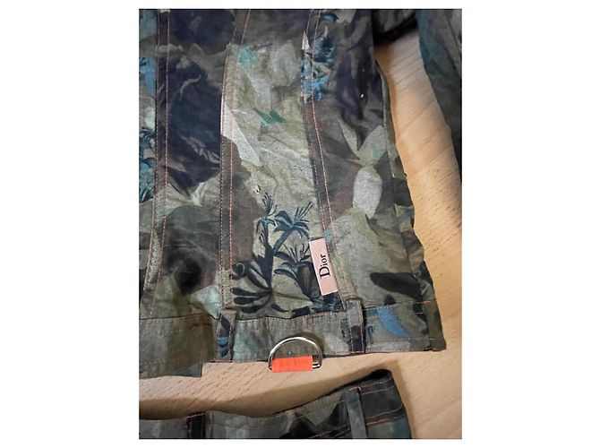 Ensemble militaire camouflage Dior en coton Multicolore - vue 7