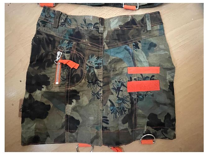 Ensemble militaire camouflage Dior en coton Multicolore - vue 8