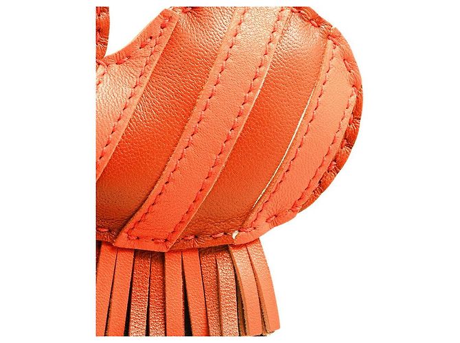 Charm per borsa Hermès Zigzag Savane Agneau Milo Marrone - vista 3