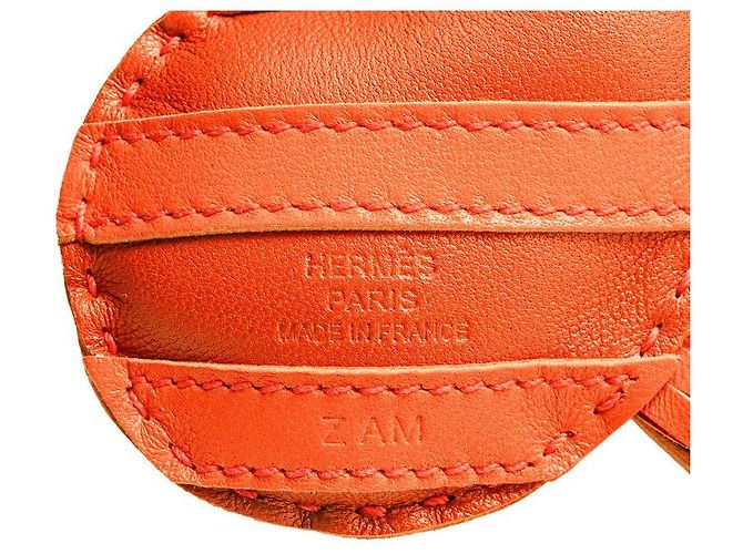 Charm per borsa Hermès Zigzag Savane Agneau Milo Marrone - vista 4