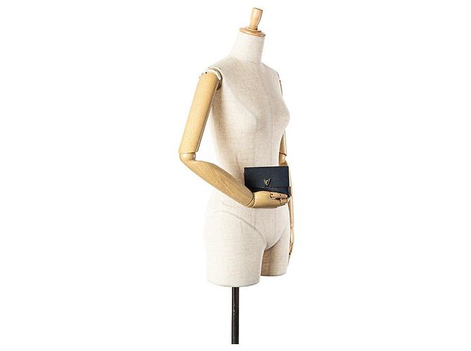 Cartera Capucines de cuero Taurillon Louis Vuitton Azul - vista 11