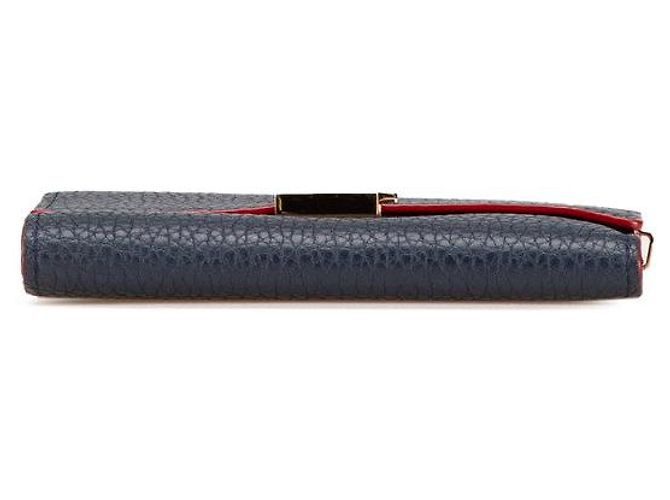 Cartera Capucines de cuero Taurillon Louis Vuitton Azul - vista 3