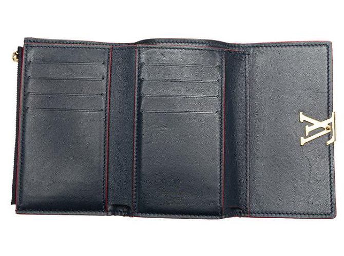 Cartera Capucines de cuero Taurillon Louis Vuitton Azul - vista 7