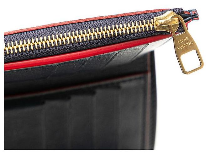 Cartera Capucines de cuero Taurillon Louis Vuitton Azul - vista 8