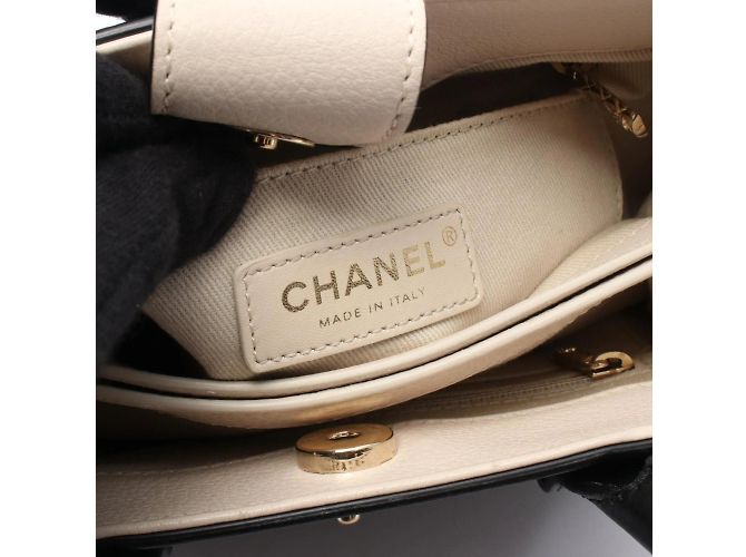 Borsa a Spalla Chanel Neo Executive Tote Nero Crudo - vista 4