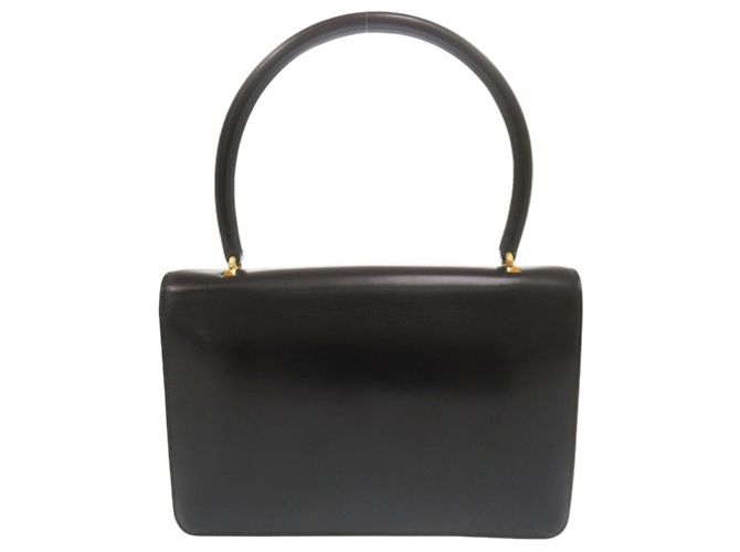 Borsa in pelle nera Hermès Nero - vista 4