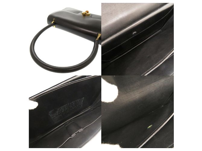 Borsa in pelle nera Hermès Nero - vista 8
