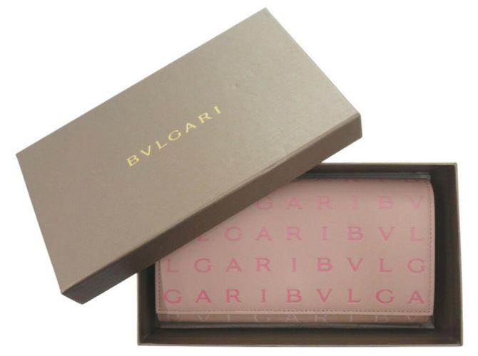 Bulgari Cartera larga de cuero rosa Bvlgari - vista 3