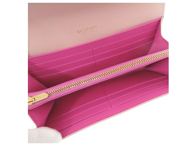 Bulgari Cartera larga de cuero rosa Bvlgari - vista 7