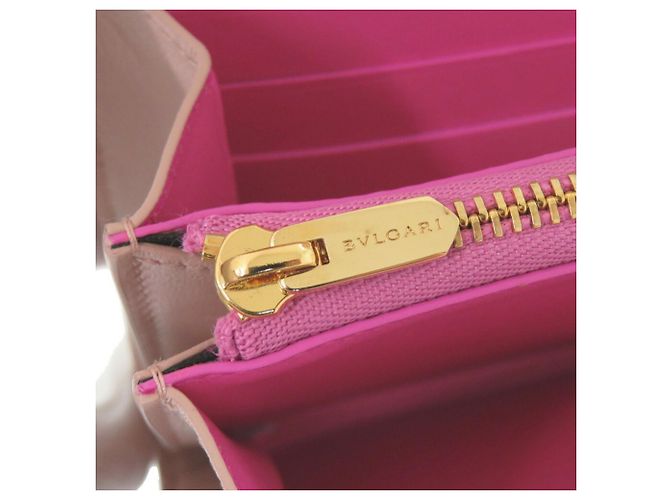 Bulgari Cartera larga de cuero rosa Bvlgari - vista 9