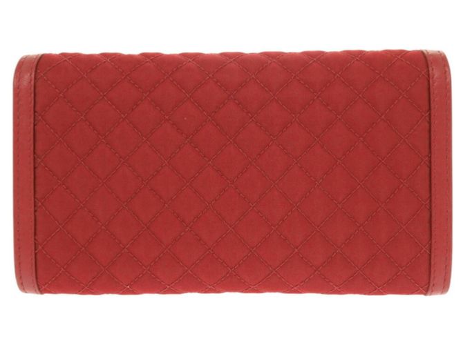 Portafoglio a spalla in nylon rosso e pelle Prada - vista 4